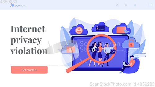 Image of Digital ethics and privacy concept landing page