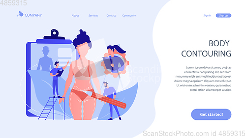 Image of Body contouring concept landing page.