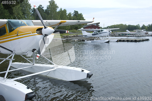 Image of Three seaplanes