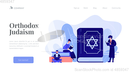 Image of Judaism concept landing page.