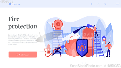 Image of Fire protection concept landing page.