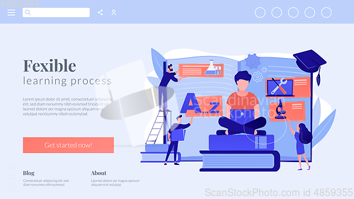 Image of Personalized learning concept landing page