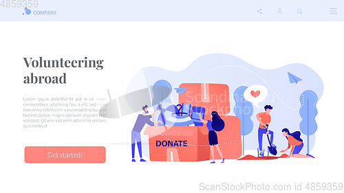 Image of Volunteering concept landing page.