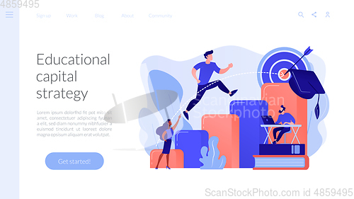 Image of Educational trajectory concept landing page