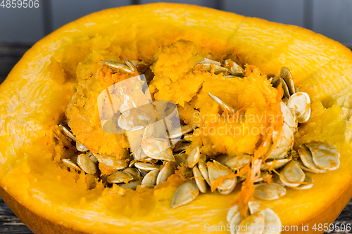 Image of cut pumpkin