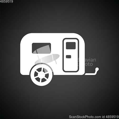 Image of Camping family caravan car  icon