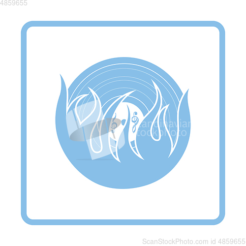Image of Flame vinyl icon