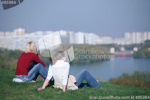 Image of girls on riverside