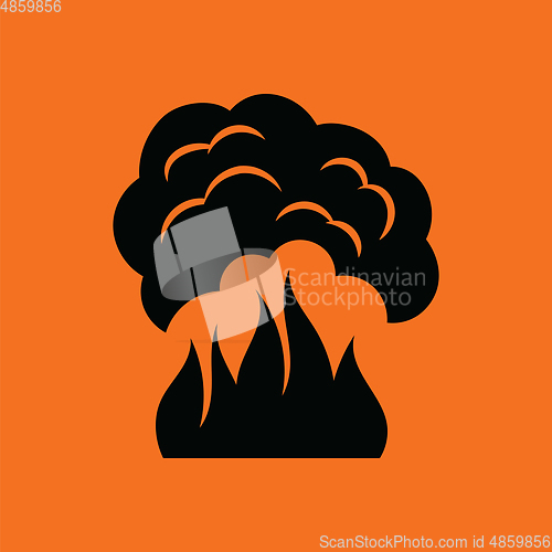 Image of Fire and smoke icon