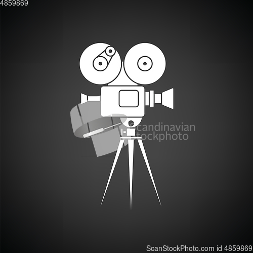 Image of Retro cinema camera icon