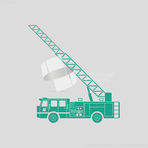 Image of Fire service truck icon