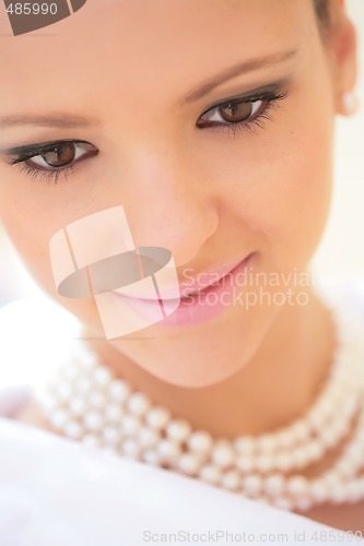 Image of eye of the beautiful girl