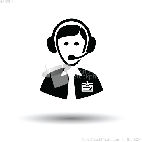 Image of Soccer commentator icon