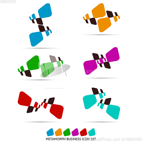 Image of Colorful geometric  business icon,logo, sign, symbol pack