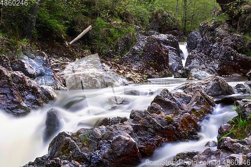 Image of rapid mountain stream in Apuseni