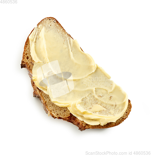 Image of bread slice with butter