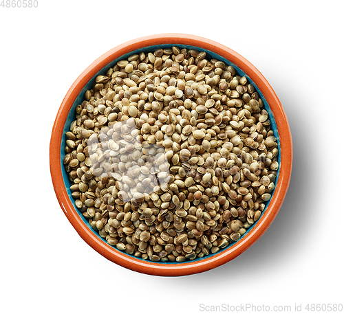 Image of bowl of hemp seeds