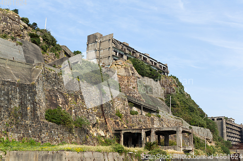 Image of Abandoned Gunkanjima in japan