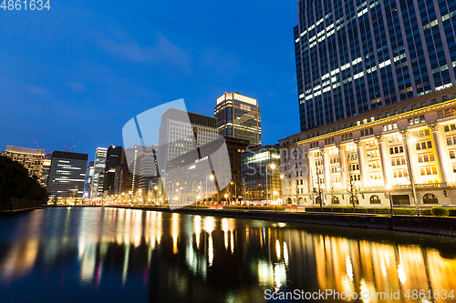 Image of Tokyo skyline at night