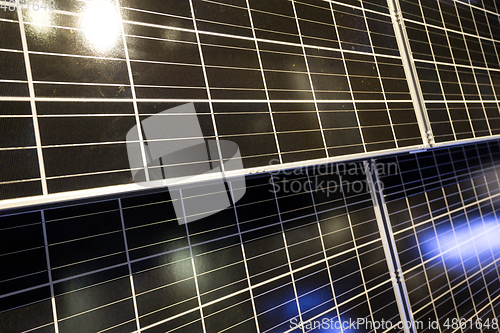 Image of Solar energy panel close up