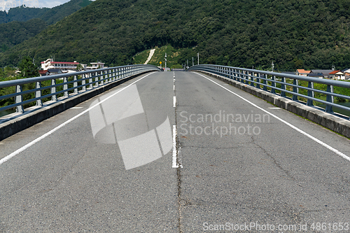 Image of Asphalt road to countryside