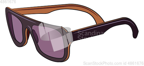 Image of Woman with eye glasses vector or color illustration