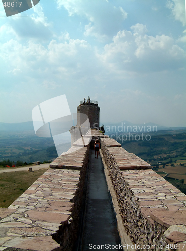 Image of Assisi castle wall