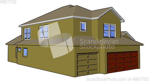 Image of Basic components of house vector or color illustration
