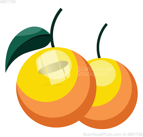 Image of Oranges as a most common food symbols of the Chinese New Yearill