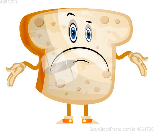 Image of Meh Bread illustration vector on white background