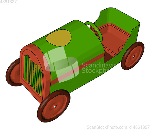 Image of A vehicle toy toy vector or color illustration