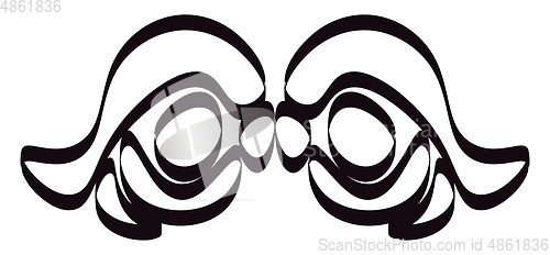 Image of Mask vector or color illustration