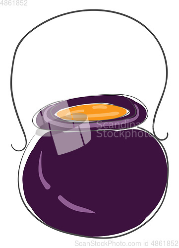 Image of Jug of honey vector or color illustration