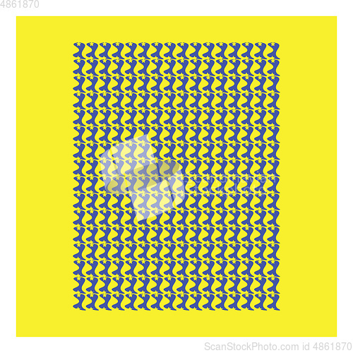 Image of A repeated decorated design vector or color illustration