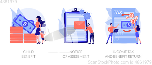 Image of Taxation and assessment vector concept metaphors