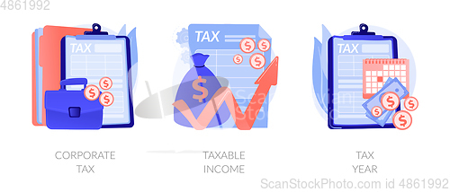 Image of Taxation system vector concept metaphors