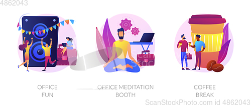 Image of Office life vector concept metaphors