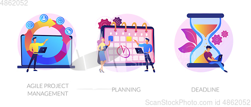 Image of Agile estimating and planning vector concept metaphors