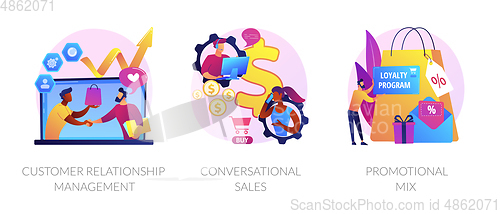 Image of Selling techniques vector concept metaphors