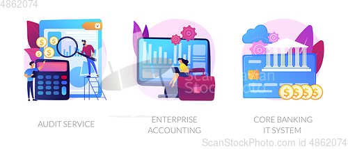 Image of Banking operations vector concept metaphors