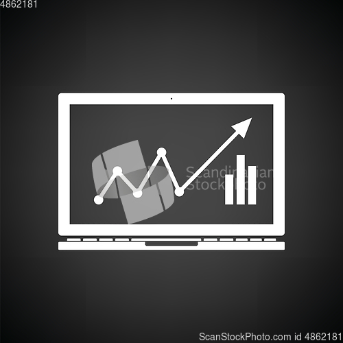 Image of Laptop with chart icon