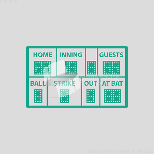 Image of Baseball scoreboard icon