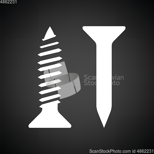 Image of Icon of screw and nail