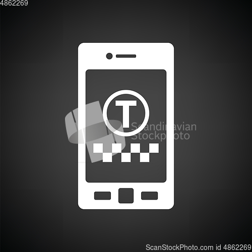 Image of Taxi service mobile application icon