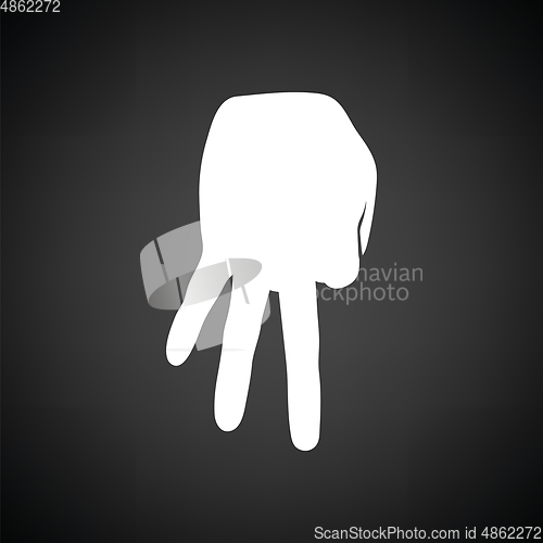 Image of Baseball catcher gesture icon