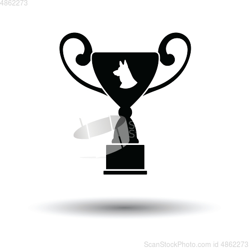 Image of Dog prize cup icon