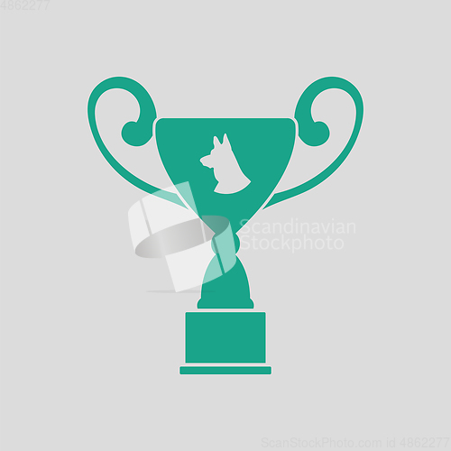 Image of Dog prize cup icon