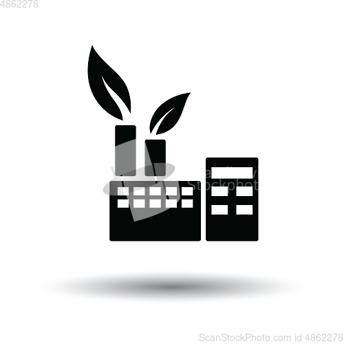 Image of Ecological industrial plant icon