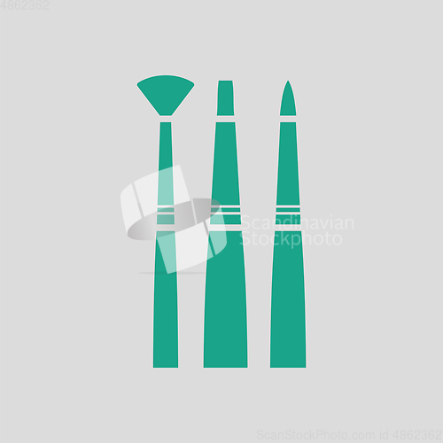 Image of Paint brushes set icon