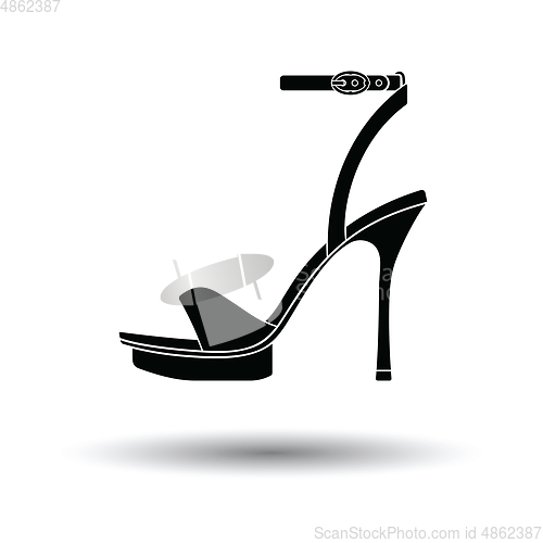 Image of Woman high heel sandal icon